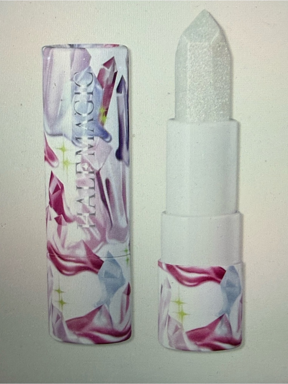 Half Magic Crystal Butter Lip Balm - SUGARHEAD iridescent white. NIB